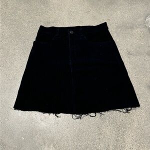 Dark navy corduroy skirt